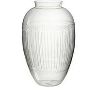 Vase Design en Verre Massif 61cm Transparent