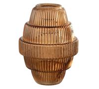 Vase Design en Verre "Max" 30cm Marron