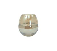 Vase Design en Verre Soufflé "Diney" 17cm Ambre
