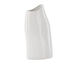 Vase Design "Ernst" 23cm Blanc