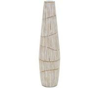 Vase Design "Hanoi" 68cm Naturel Blanc