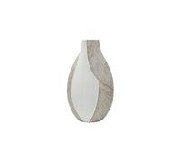 Vase en résine Mauro Ferretti Ho Chi Minh 8x5 cm Blanc 29,5x13,5x50 cm