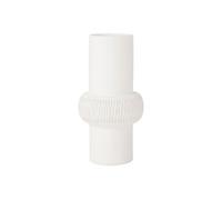 Vase Design Ligne & Boule "Octave" 41cm Blanc