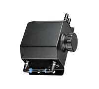 Vase d'Expansion de Voiture Réservoir Trop-plein Liquide Refroidissement Radiateur 1 L (avec Couvercle) Mat Pour Véhicules Avec Interface Adaptateur 12 Mm(Le noir)