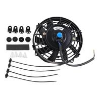 Vase d'expansion du liquide de refroidissement 12 V 80 W 12''/10"/9"/7" Push/Pull, Kit De Refroidissement Moteur Accessoires Pour Radiateurs Voiture Radiateur d'huile Voiture(7 inch)
