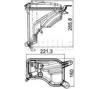 MAHLE CRT 207 000S Réservoir de compensation