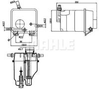 Vase d'expansion, élément filtrant MAHLE pour BMW X5