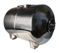 Vase d'expansion en acier inoxydable 100L Chaudière à membrane Réservoir d'eau sous pression pour installations d'eau domestiques Systèmes de surpression avec membrane EPDM 100 litres INOX