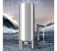 Vase d'expansion en acier inoxydable avec kit de montage - Empêche les coups d'eau et les fluctuations de pression pour systèmes RO et pompes de puits