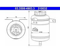 Vase d'expansion, liquide de frein ATE 03.3508-4903.3