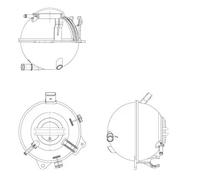NRF Vase d'expansion liquide de refroidissement 454082 pour Audi, Seat, Skoda, VW