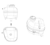NRF 454041 Vase d'expansion, liquide de refroidissement