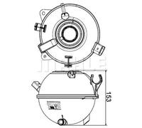 Mahle Original Vase d'expansion CRT 19 000S – liquide de refroidissement