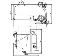 Vase d'expansion, liquide de refroidissement CRT 204 000S MAHLE pour BMW X5