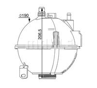 Vase d'expansion, liquide de refroidissement CRT 210 000S MAHLE pour BMW X3 X4