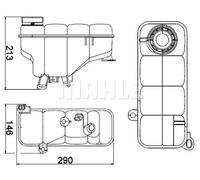 Vase d'expansion, liquide de refroidissement CRT 5 000S MAHLE pour MERCEDES-BENZ
