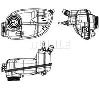 Vase d'expansion, liquide de refroidissement CRT 65 000S MAHLE
