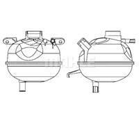 Vase d'expansion, liquide de refroidissement CRT 7 000S MAHLE pour OPEL CORSA B