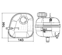 Mahle Original Vase d'expansion CRT 85 001S, liquide de refroidissement