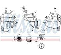 Vase d'expansion, liquide de refroidissement Matière plastique 996202 NISSENS