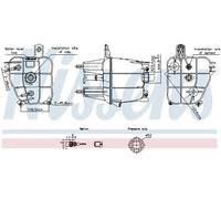 Vase d'expansion, liquide de refroidissement Matière plastique 996241 NISSENS