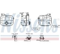 Vase d'expansion, liquide de refroidissement Matière plastique 996243 NISSENS