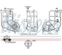 NISSENS 996287 Vase d'expansion, liquide de refroidissement
