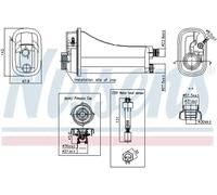 Vase d'expansion, liquide de refroidissement Matière plastique 996290 NISSENS