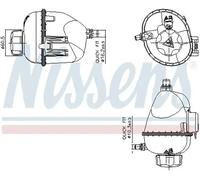 NISSENS 996317 Vase d'expansion, liquide de refroidissement pour BMW