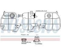 Vase d'expansion, liquide de refroidissement Matière plastique 996336 NISSENS