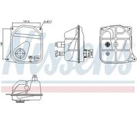 Vase d'expansion, liquide de refroidissement Matière plastique 996362 NISSENS