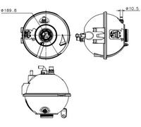 MAHLE CRT 223 000S Vase d'expansion, liquide de refroidissement
