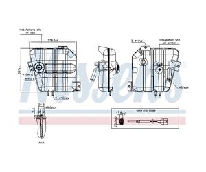 Vase d'expansion, liquide de refroidissement NISSENS 996084