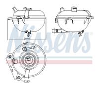 Nissens Vase d'expansion (liquide de refroidissement) 996130 plastique pour AUDI, SEAT, SKODA