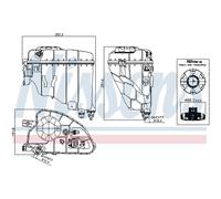 Vase d'expansion, liquide de refroidissement NISSENS 996209