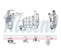 Vase d'expansion, liquide de refroidissement NISSENS 996301