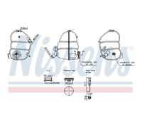 Vase d'expansion, liquide de refroidissement NISSENS 996340