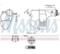 Vase d'expansion, liquide de refroidissement NISSENS 996355 pour MATIZ 0.8 1998-