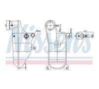 Vase d'expansion, liquide de refroidissement NISSENS 996364