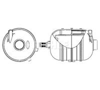 Vase d'expansion, liquide de refroidissement noir CRT 10 000S MAHLE pour PEUGEOT