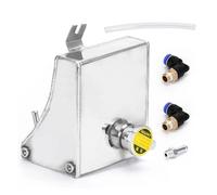 Vase D'expansion Liquide Refroidissement Kit Réservoir Trop-plein Liquide Refroidissement En Aluminium Pour Nissan VR-TK47 VR - 240SX S13 SR20DET KA24DE KA24E KA24 Refroidissement Bouteille(Argent)