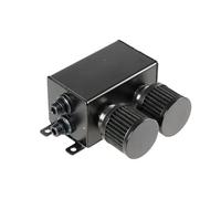 Vase d'expansion liquide Réservoir De Récupération D'huile Moteur AN10 À Double Filtre Et Double Chicane De 1,2 L Avec Filtres À Air Et Kit De Reniflard Réservoir Récupération Liquide Moteur(Black)