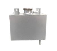 Vase d'expansion liquide Réservoir de trop-plein de liquide de refroidissement universel en aluminium, 1,8 L, argent Réservoir Récupération Liquide Moteur