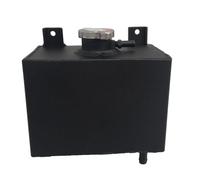 Vase d'expansion liquide Réservoir de trop-plein de liquide de refroidissement universel en aluminium, 1,8 L, noir Réservoir Récupération Liquide Moteur