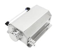 Vase D'Expansion Liquide Réservoir De Trop Plein Liquide Refroidissement Alliage D'aluminium Capacité 2L Radiateur Universel Pour La Plupart Des Voitures(Silver)