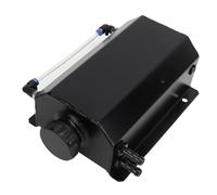 Vase D'Expansion Liquide Réservoir Trop Plein Liquide Refroidissement En Alliage D'aluminium Capacité 2L Radiateur Universel Pour La Plupart Des Voitures(Black)