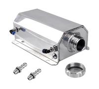 Vase d'expansion liquide Réservoir Trop-plein Radiateur Liquide Refroidissement Universel En Aluminium 2L, Récupérateur D'huile, Réservoir Avec Bouchon Vidange Reniflard Réservoir Récupération Liquide