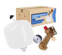 Vase d'Expansion Sanitaire (24L | Groupe de mesure de sécurité 6 Bar, raccord rapide 3/4)