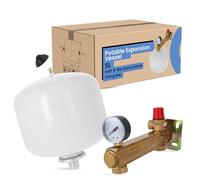 Vase d'Expansion Sanitaire (Vase d'expansion pour eau chaude 5L avec groupe de sécurité en laiton 6 bar)