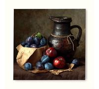 Vase Diamond Painting Adulte, Diamond Painting Fruit Broderie Diamant Kit Complet, Bricolage 5D Cristal Strass Point de Croix Artisanat Peinture Diamant, Tableau Decoration Murale 100x100cm vb9-b26